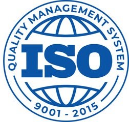 ISO 9001:2015 Quality Management System certification badge